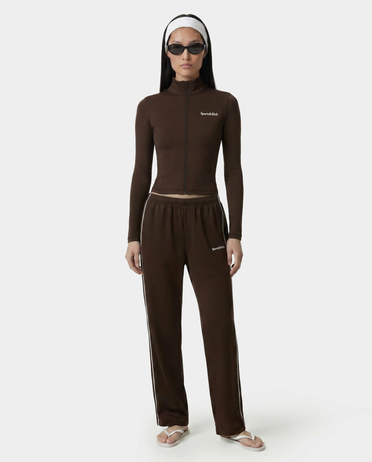 Sporty & Rich Serif Logo Sports Jacket - Cioco