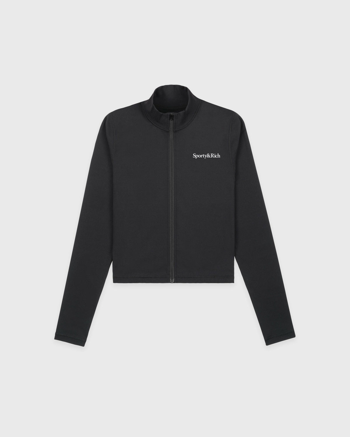Sporty & Rich Serif Logo Sports Jacket - Carbon
