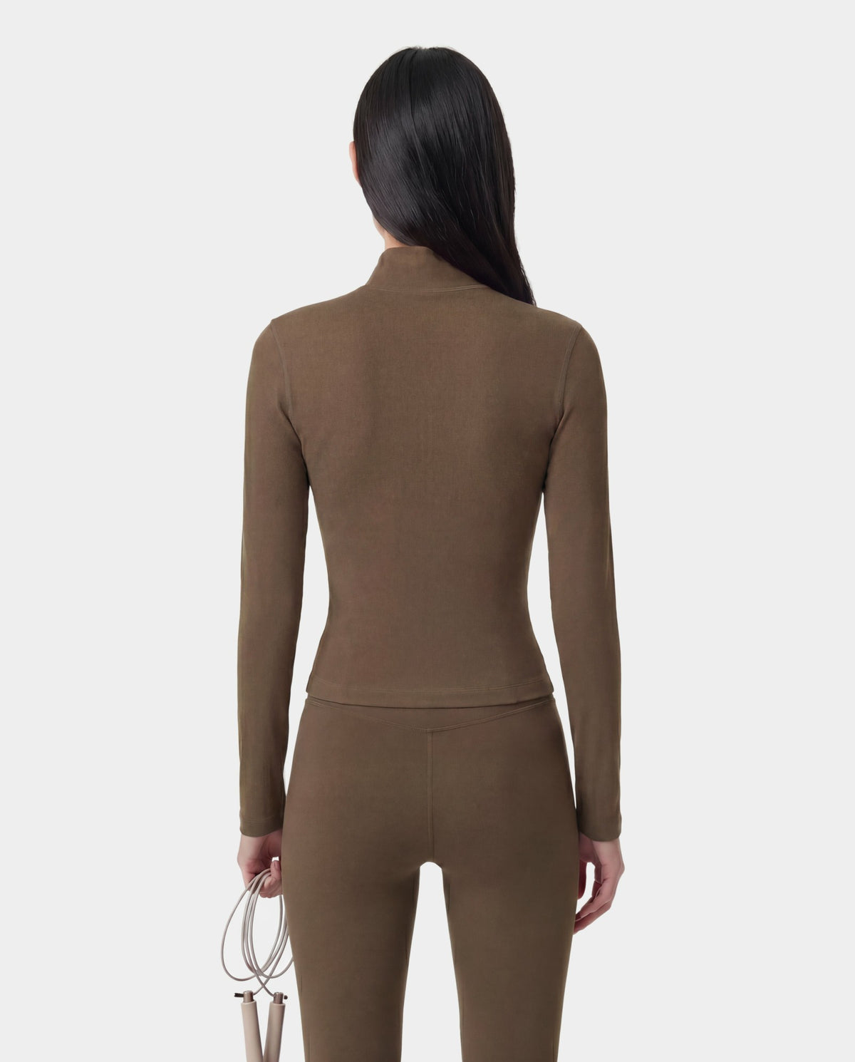 Sporty & Rich Serif Logo Sports Jacket - Sand