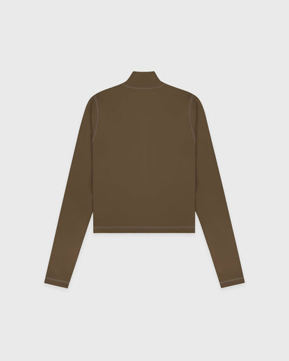 Sporty & Rich Serif Logo Sports Jacket - Sand