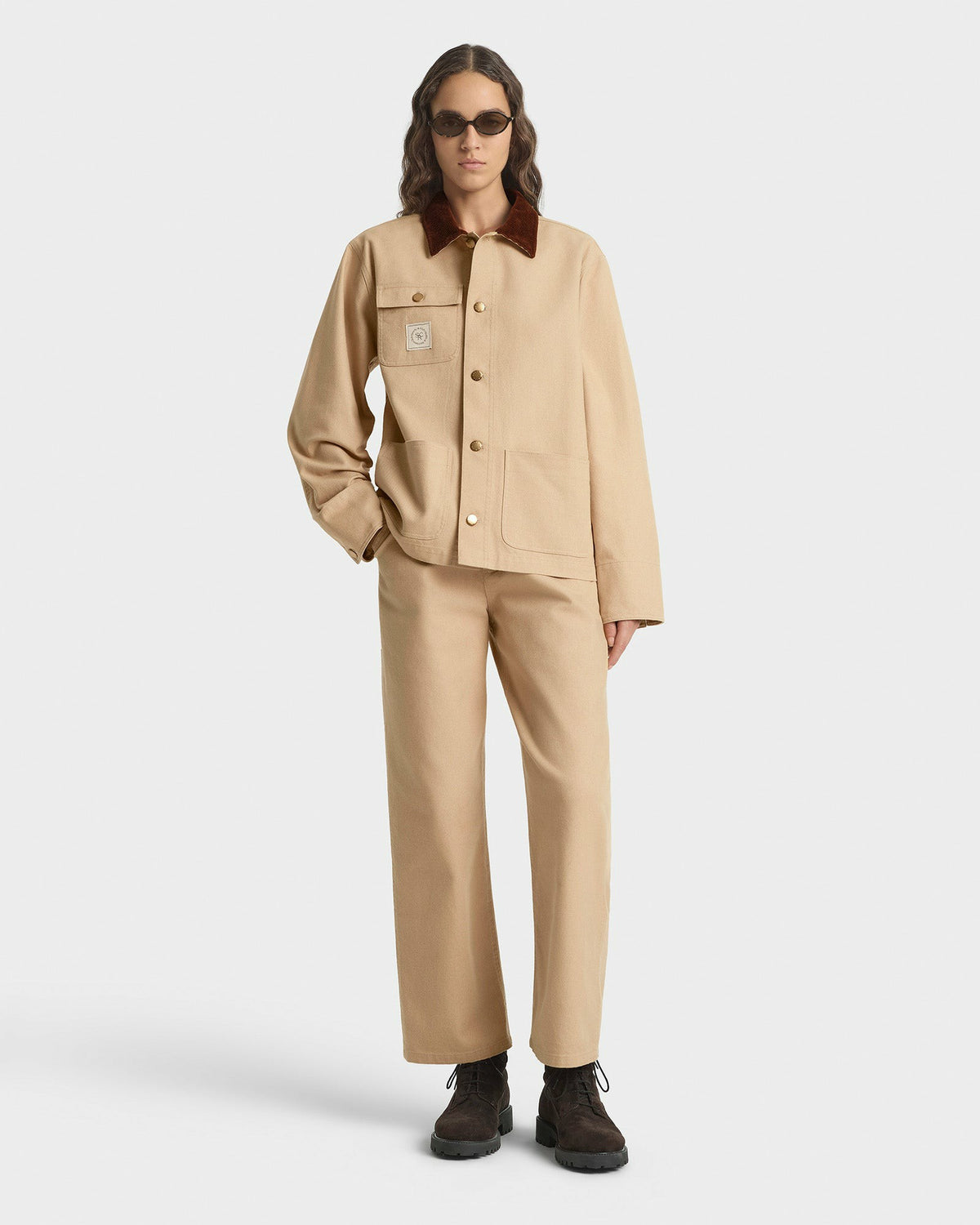 Sporty & Rich SRHWC Painters Jacket - Tan
