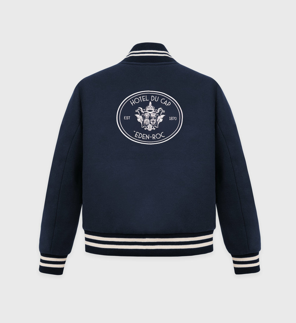 Sporty & Rich Eden Crest Varsity Jacket Women - Navy/White