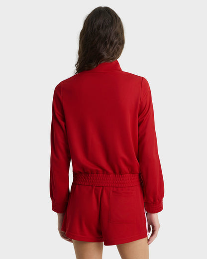Sporty & Rich Nautical Elio Track Jacket - Ruby