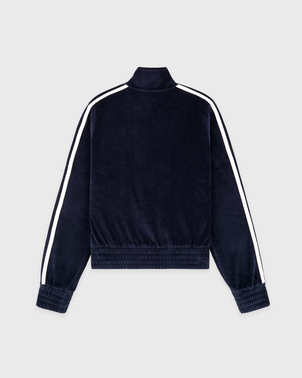 Sporty & Rich Crown Tennis Elio Velour Track Jacket - Navy/Ecru