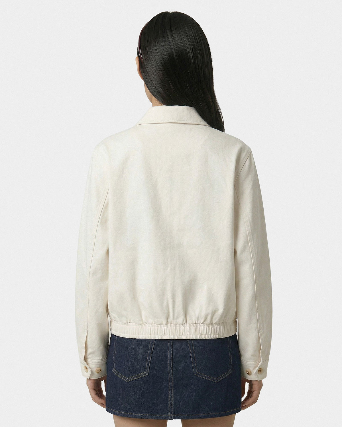 Sporty & Rich NY Crest Prep Jacket - Ecru/Navy