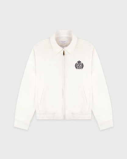 Sporty & Rich NY Crest Prep Jacket - Ecru/Navy