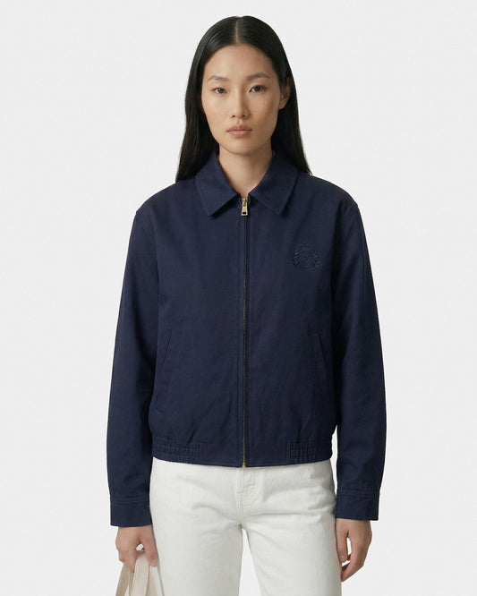 Sporty & Rich NY Crest Prep Jacket - Navy