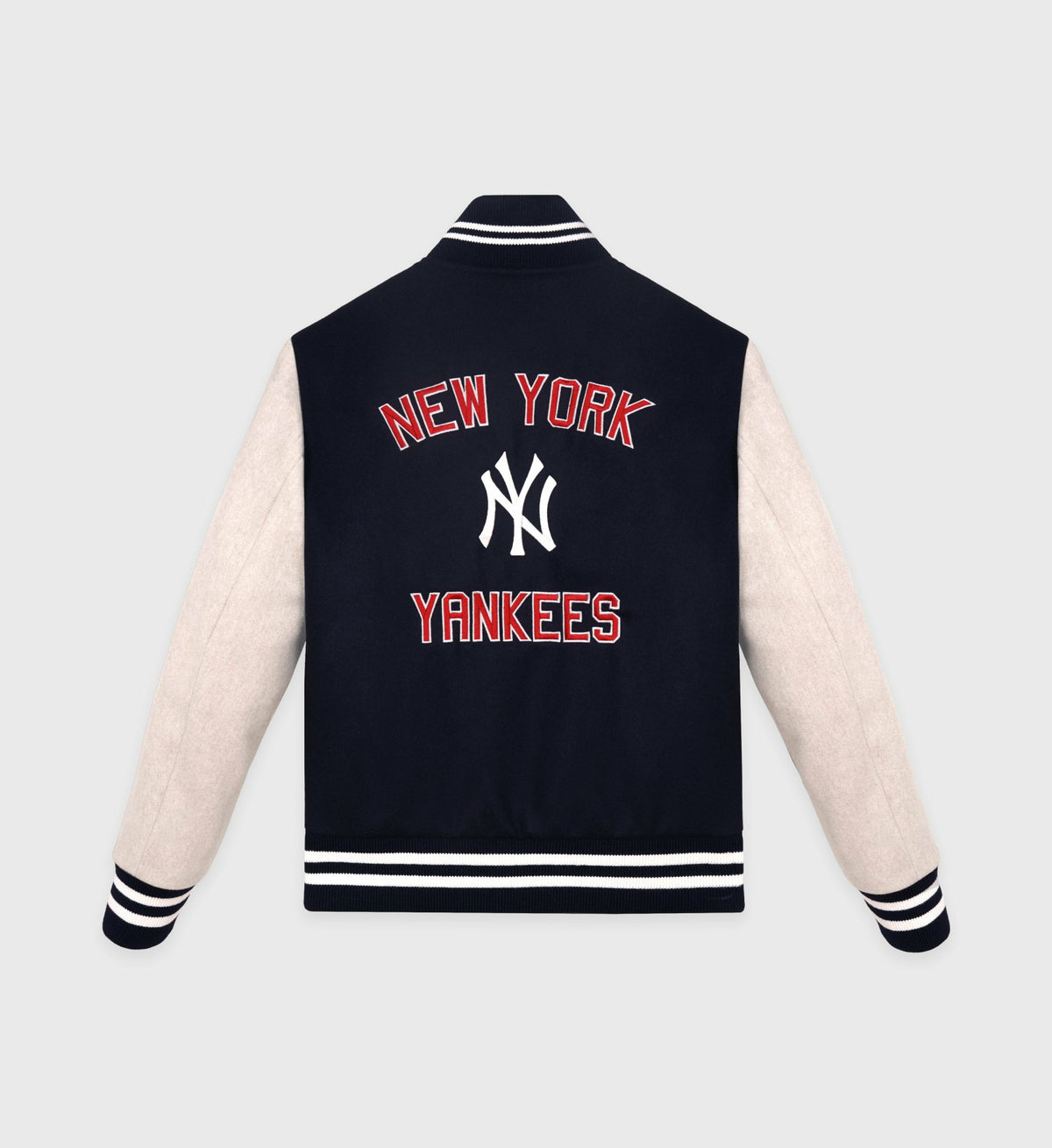 Sporty & Rich Homerun Wool Varsity Jacket - Navy/Cream