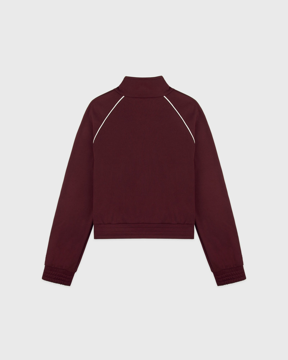 Sporty & Rich Signature Logo Retro Track Jacket - Bordeaux/White