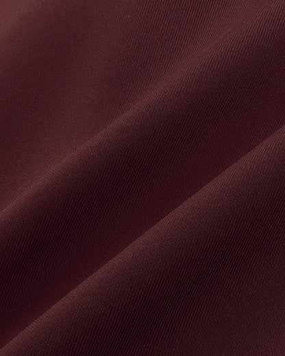 Sporty & Rich Signature Logo Retro Track Jacket - Bordeaux/White