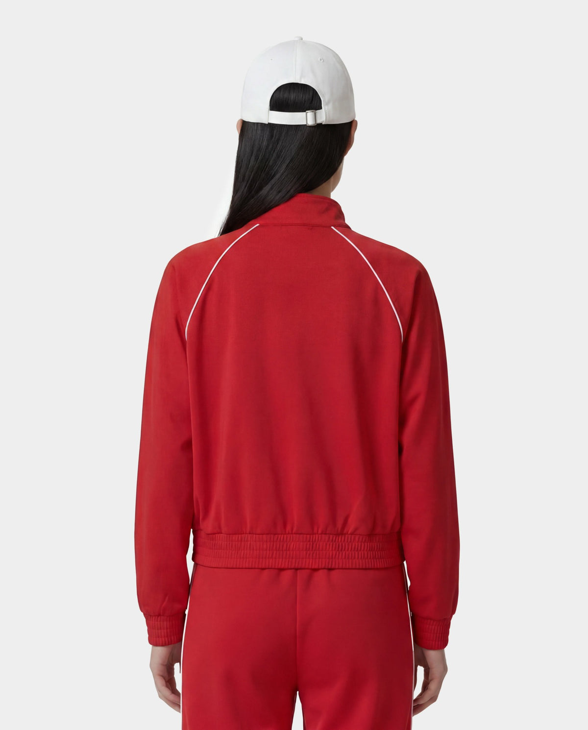 Sporty & Rich Signature Logo Retro Track Jacket - Ruby