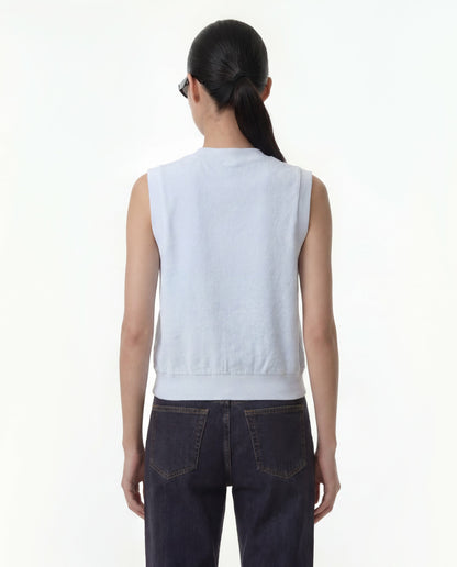 Sporty & Rich Signature Logo Terry Vest - Ciel