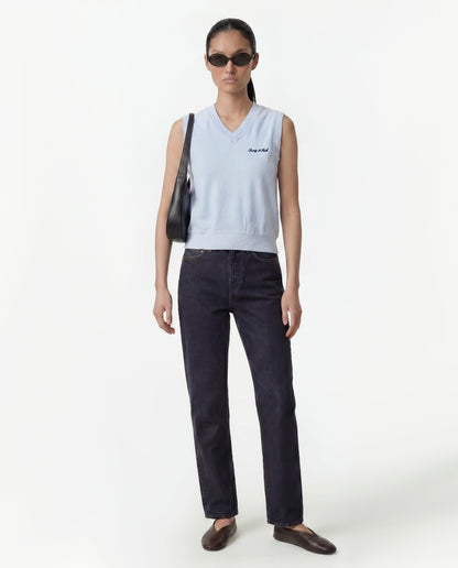 Sporty & Rich Signature Logo Terry Vest - Ciel