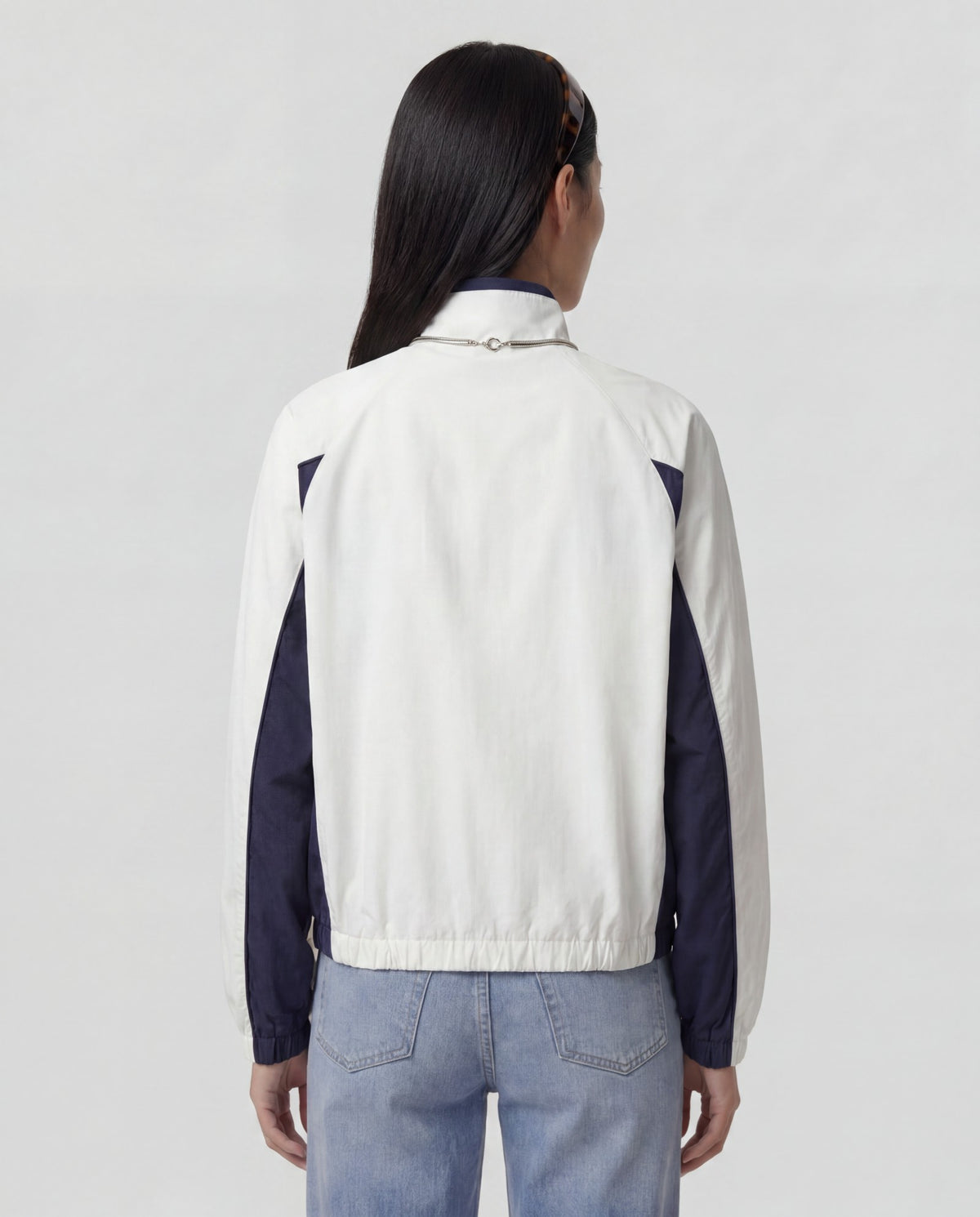 Sporty & Rich Signature NY Contrast Jacket - White