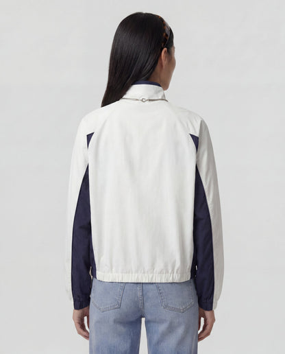 Sporty & Rich Signature NY Contrast Jacket - White