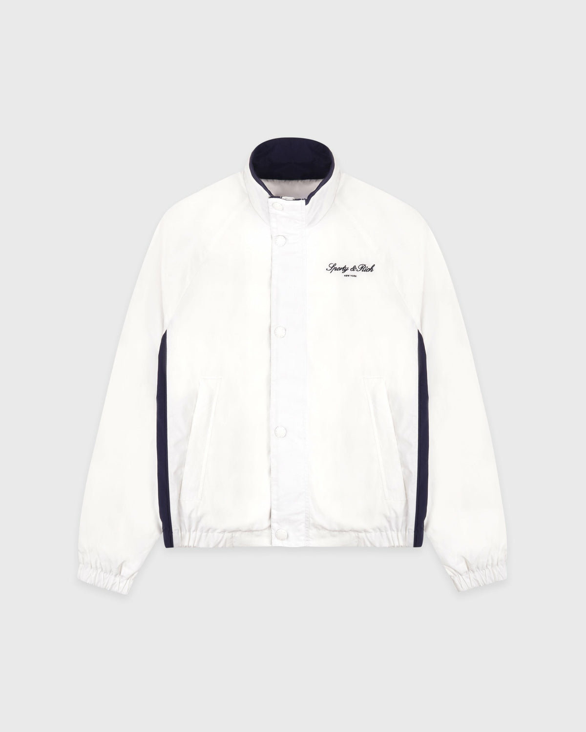 Sporty & Rich Signature NY Contrast Jacket - White