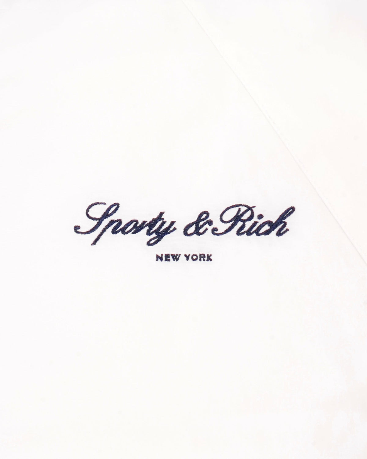 Sporty & Rich Signature NY Contrast Jacket - White