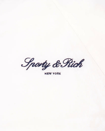 Sporty & Rich Signature NY Contrast Jacket - White