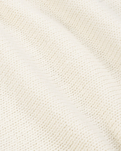 Sporty & Rich NY Crest Knitted Sweater - Ecru/Navy