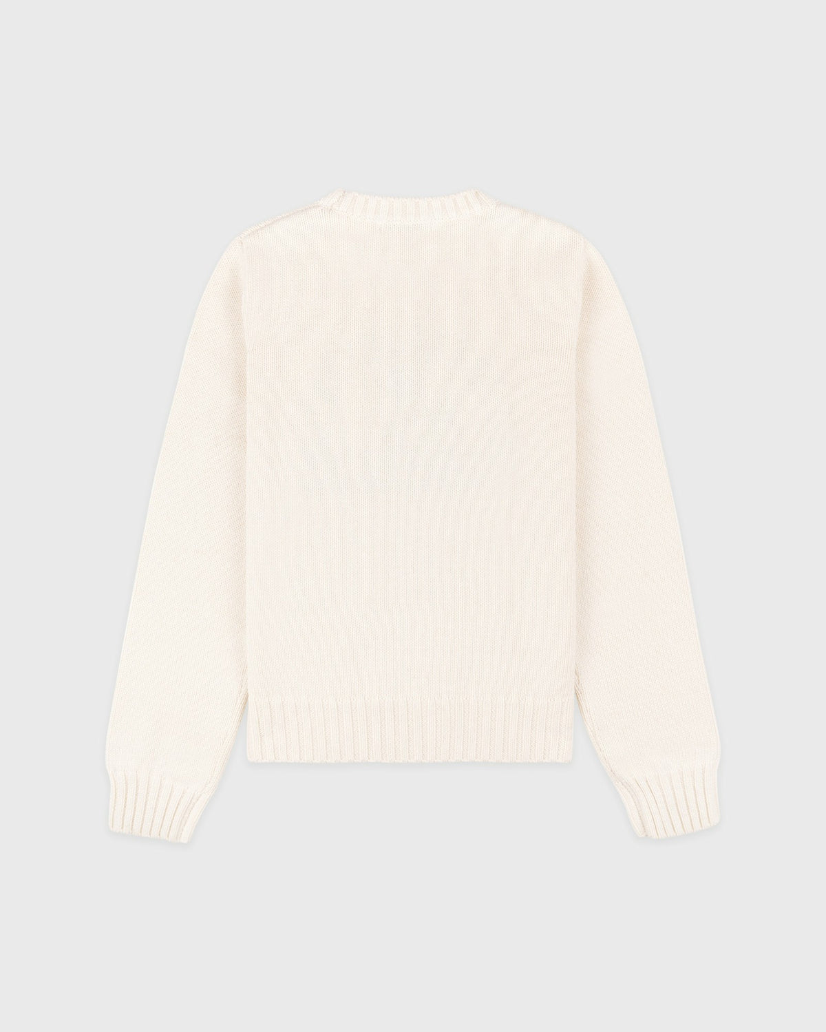 Sporty & Rich NY Crest Knitted Sweater - Ecru/Navy