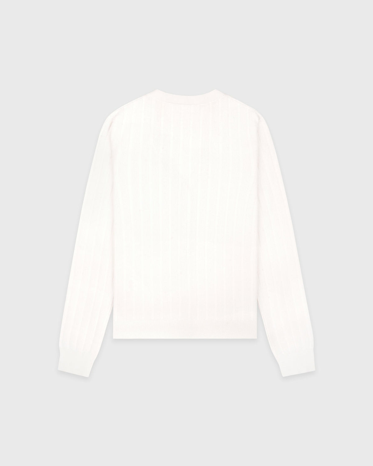 Sporty & Rich SRC Ribbed Cardigan - Ecru/Navy