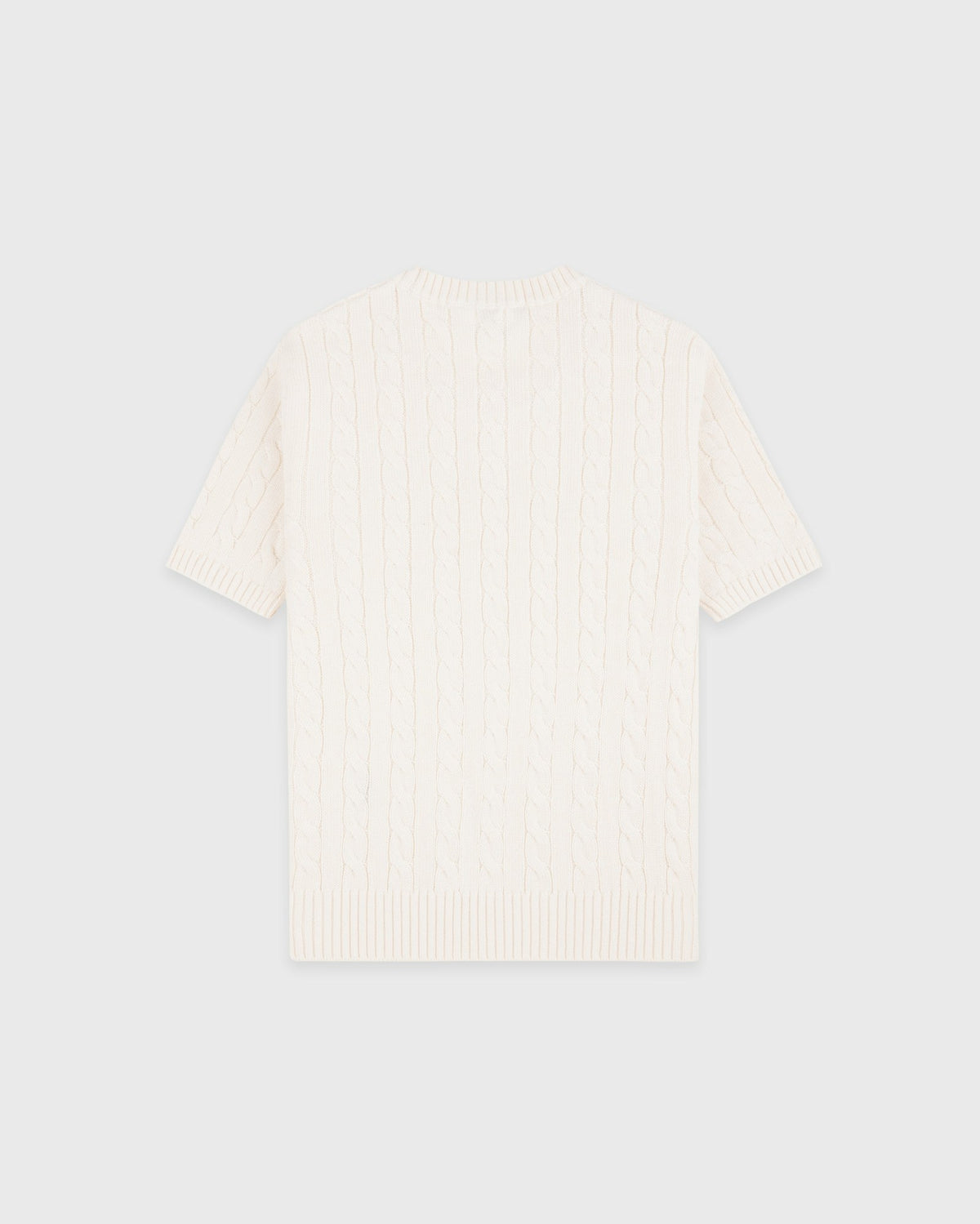 Sporty & Rich SRC Cotton Cableknit Sweater - Ecru/Navy