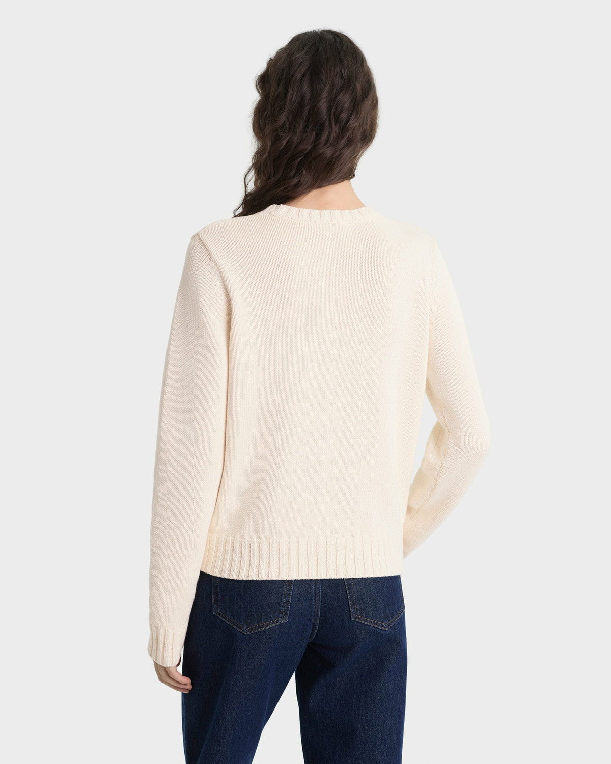 Sporty & Rich Heritage Yankees Serif Knitted Sweater - Ecru/Navy