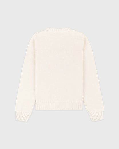 Sporty & Rich Horse Knitted Sweater - Ecru/Chocolate
