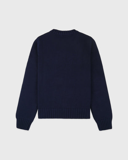 Sporty & Rich Horse Knitted Sweater - Navy