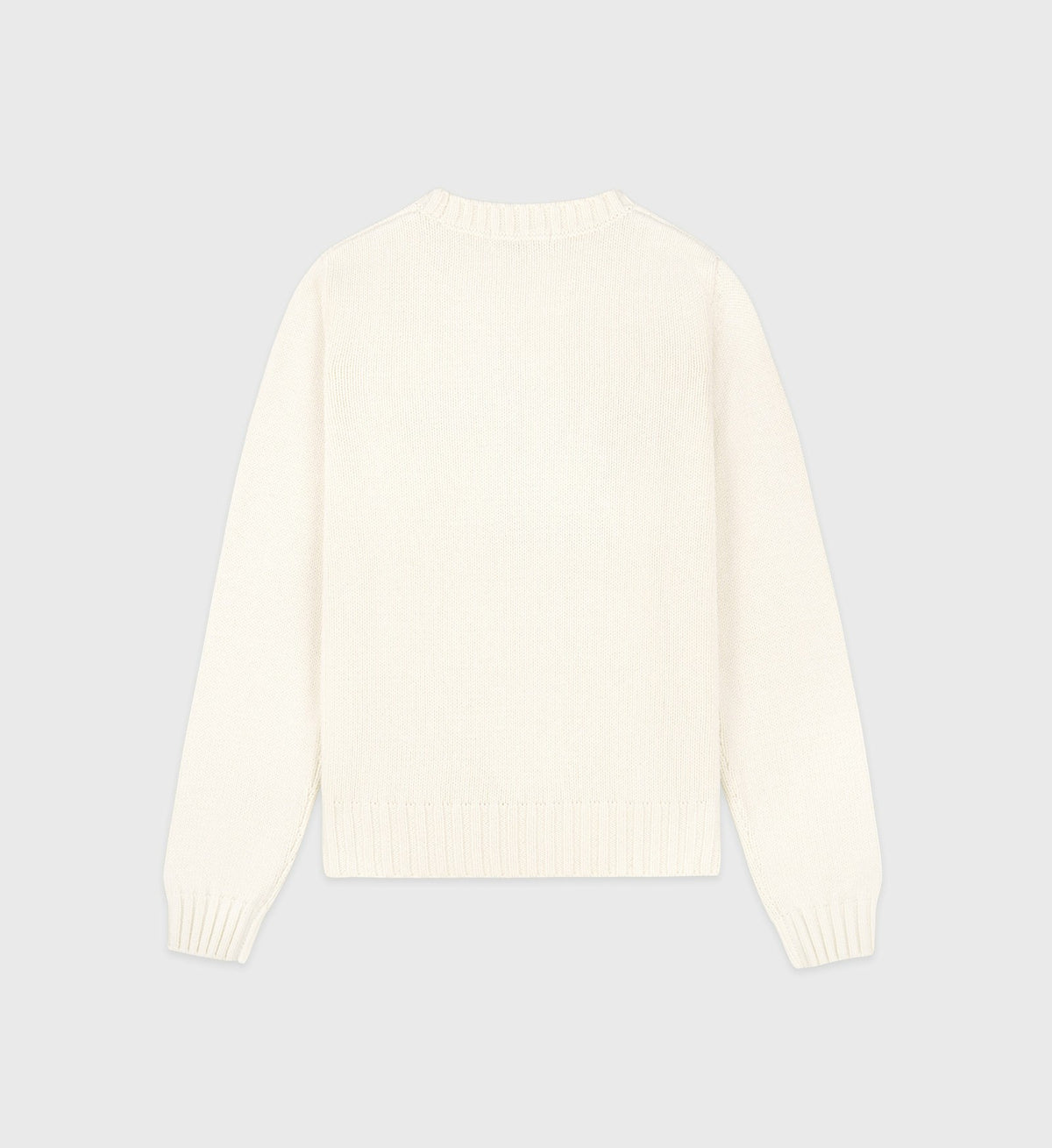 Sporty & Rich Bristol Crest Cotton Knit Sweater - Cream