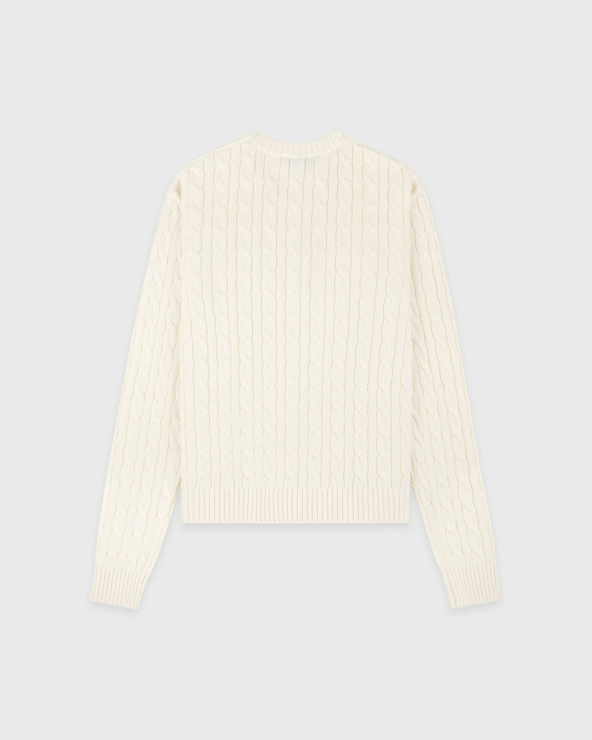 Sporty & Rich SRC Cable Sweater - Ecru