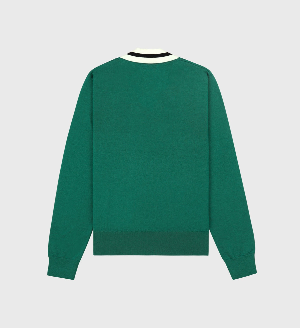 Sporty & Rich SRC Minimalist V-Neck Sweater - Alpine/Navy/Off White