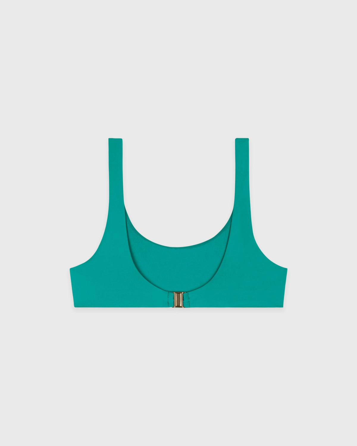 Sporty & Rich NY Crest Claudia Bikini Top - Amalfi Green/White