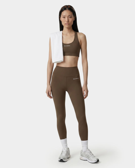 Sporty & Rich Serif Logo Legging - Sand