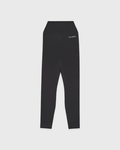 Sporty & Rich Serif Logo Legging - Carbon