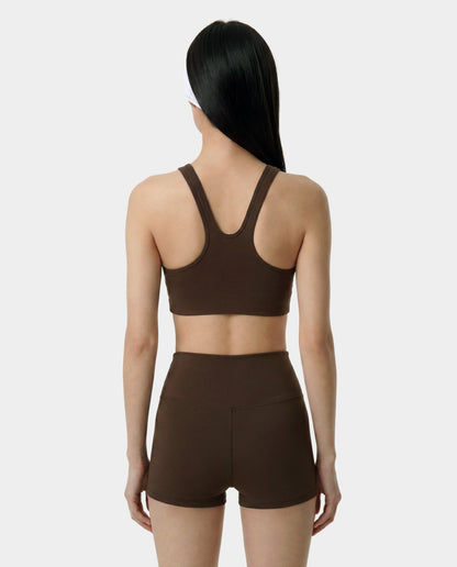 Sporty & Rich Serif Logo Sports Bra - Cioco