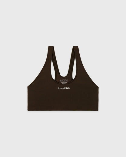 Sporty & Rich Serif Logo Sports Bra - Cioco