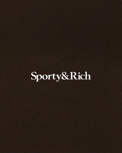 Sporty & Rich Serif Logo Sports Bra - Cioco