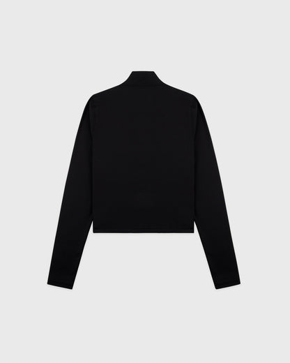 Sporty & Rich SR Runner Sports Quarter Zip - Black/White
