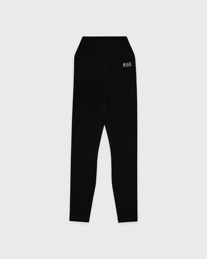 Sporty & Rich SR Runner Short Legging - Black