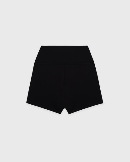 Sporty & Rich SR Runner Mini Biker Short - Black/White