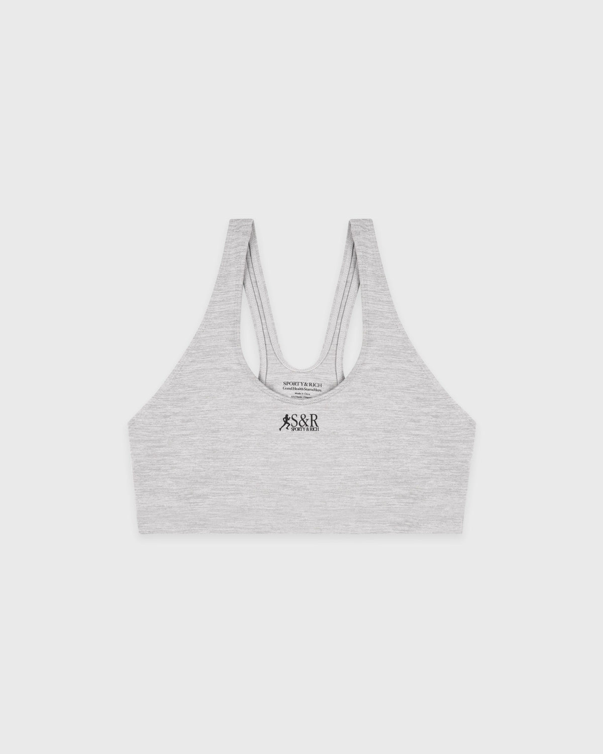 Sporty & Rich SR Runner Sports Bra - Heather Gray