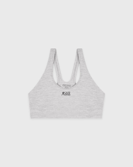 Sporty & Rich SR Runner Sports Bra - Heather Gray