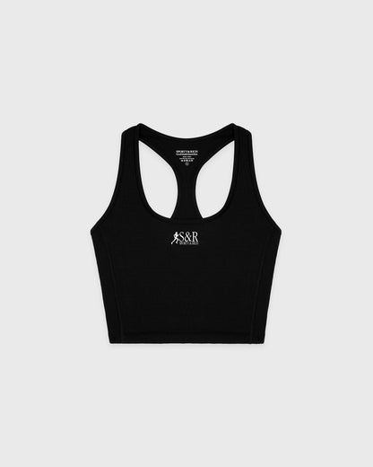 Sporty & Rich SR Runner Sports Tank - Black/White