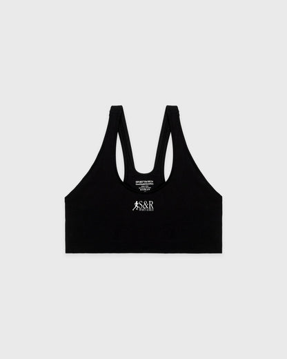 Sporty & Rich SR Runner Sports Bra - Black/White