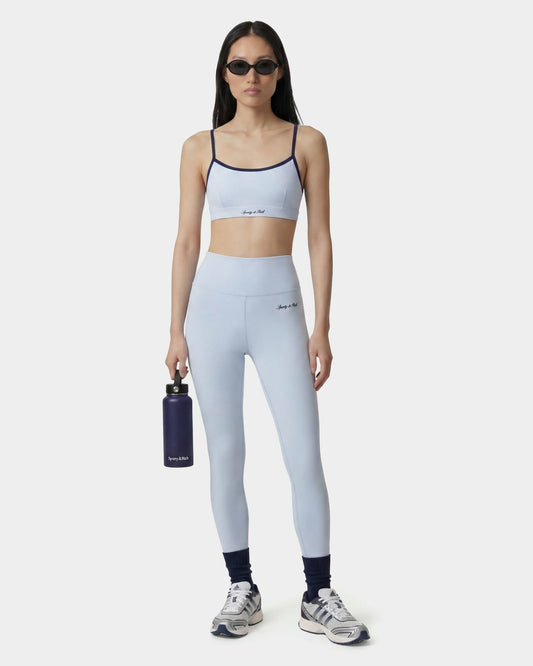 Sporty & Rich Signature Logo Legging - Ciel/Navy