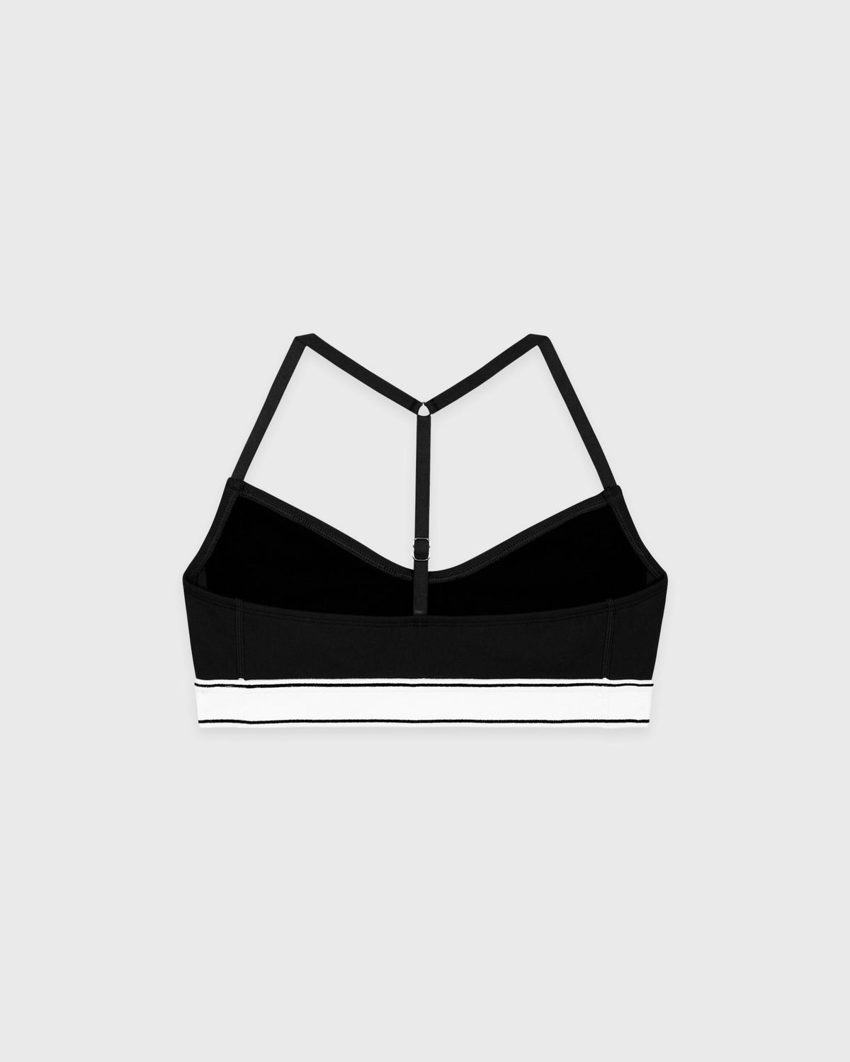 Sporty & Rich Serif Logo Sports Bralette - Black/White