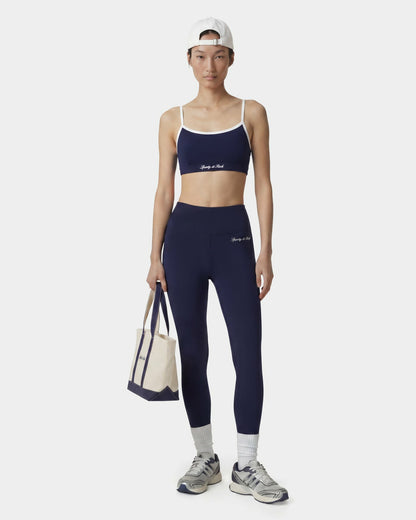 Sporty & Rich Signature Logo Legging - Navy