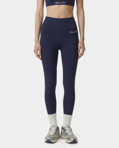Sporty & Rich Signature Logo Legging - Navy