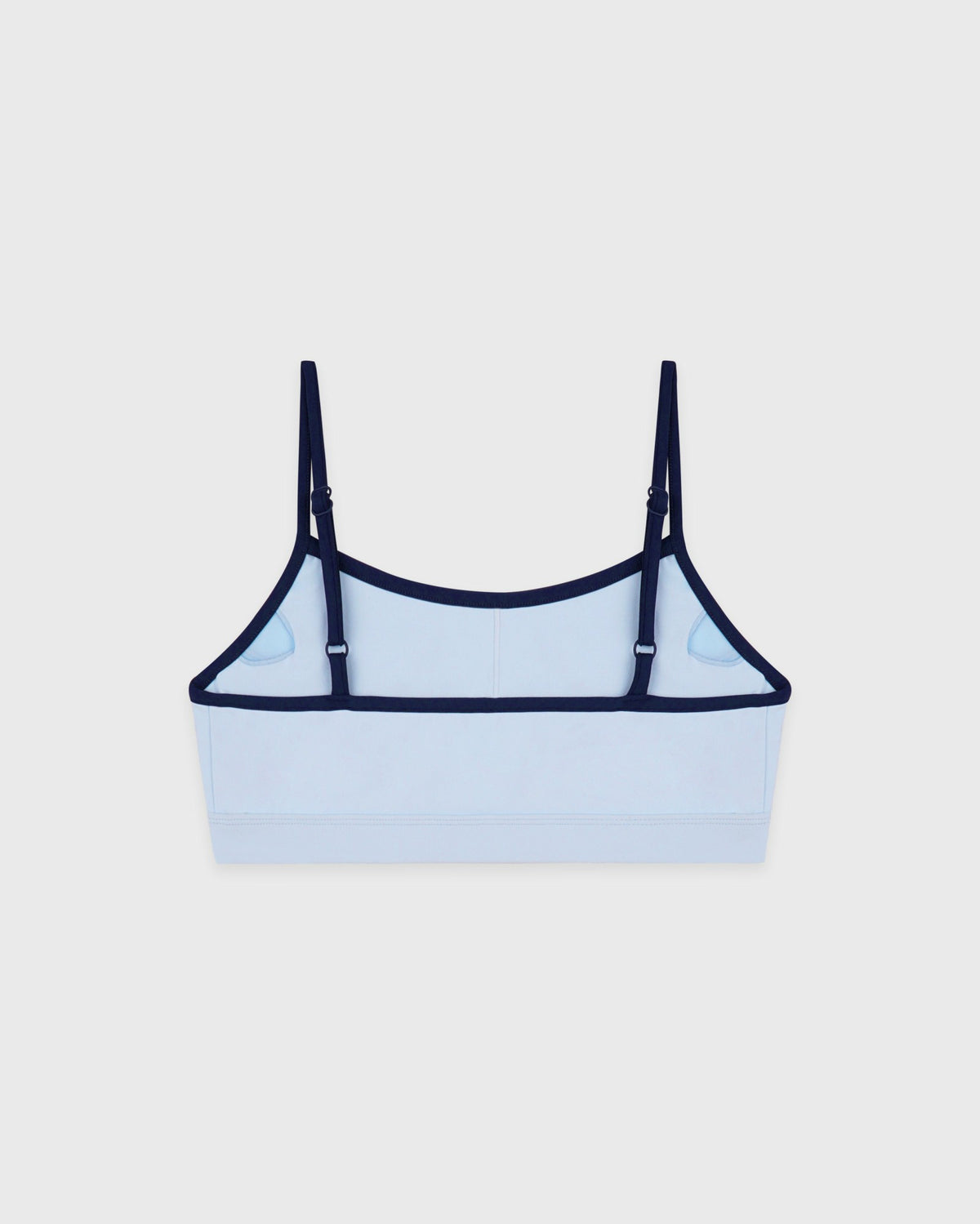 Sporty & Rich Signature Logo Athletic Bra - Ciel/Navy